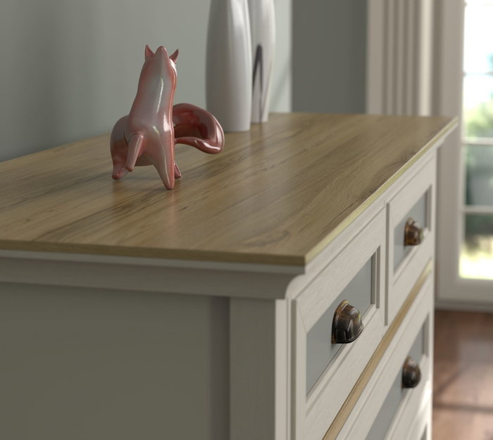 Hanah Home Cómoda FRN-21013 en Crema, Roble y Gris Hanah Home Cómoda FRN-21013 en Crema, Roble y Gris